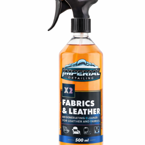 Imperial Detailing X2 Fabrics & Leather – Limpiador para cuero y tejidos de coche