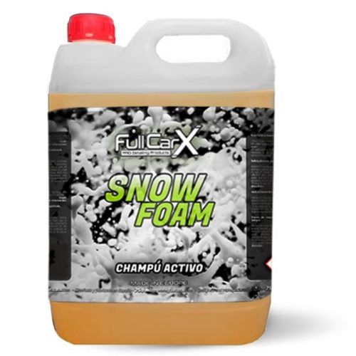 Snow foam champú activo de pH neutro de 5 litros para lavar el coche sin dañar la cera