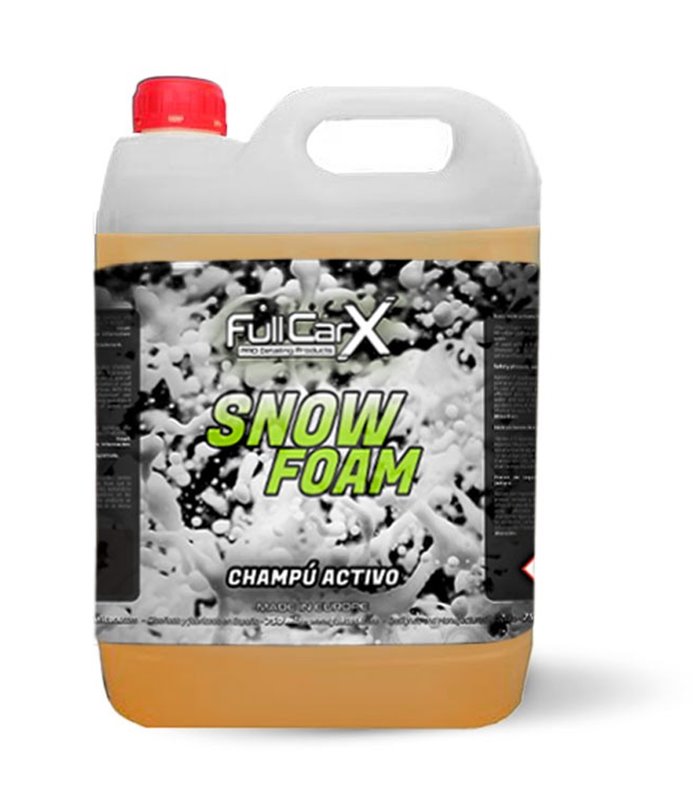 Snow foam champú activo de pH neutro de 5 litros para lavar el coche sin dañar la cera